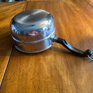 Farberware Double Boiler 2 Qt upper Saucepan with Black Handle